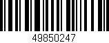Código de barras (EAN, GTIN, SKU, ISBN): '49850247'