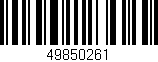 Código de barras (EAN, GTIN, SKU, ISBN): '49850261'