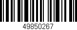 Código de barras (EAN, GTIN, SKU, ISBN): '49850267'