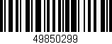 Código de barras (EAN, GTIN, SKU, ISBN): '49850299'