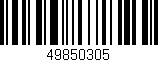Código de barras (EAN, GTIN, SKU, ISBN): '49850305'