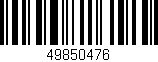Código de barras (EAN, GTIN, SKU, ISBN): '49850476'