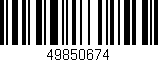 Código de barras (EAN, GTIN, SKU, ISBN): '49850674'