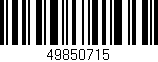 Código de barras (EAN, GTIN, SKU, ISBN): '49850715'
