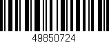 Código de barras (EAN, GTIN, SKU, ISBN): '49850724'