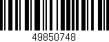 Código de barras (EAN, GTIN, SKU, ISBN): '49850748'