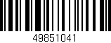 Código de barras (EAN, GTIN, SKU, ISBN): '49851041'