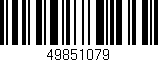 Código de barras (EAN, GTIN, SKU, ISBN): '49851079'