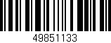Código de barras (EAN, GTIN, SKU, ISBN): '49851133'