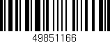 Código de barras (EAN, GTIN, SKU, ISBN): '49851166'