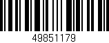 Código de barras (EAN, GTIN, SKU, ISBN): '49851179'