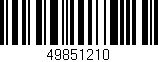 Código de barras (EAN, GTIN, SKU, ISBN): '49851210'