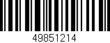 Código de barras (EAN, GTIN, SKU, ISBN): '49851214'
