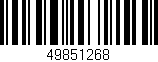 Código de barras (EAN, GTIN, SKU, ISBN): '49851268'