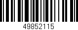 Código de barras (EAN, GTIN, SKU, ISBN): '49852115'