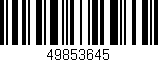 Código de barras (EAN, GTIN, SKU, ISBN): '49853645'