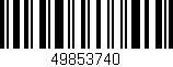 Código de barras (EAN, GTIN, SKU, ISBN): '49853740'