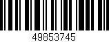 Código de barras (EAN, GTIN, SKU, ISBN): '49853745'