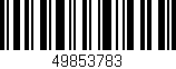 Código de barras (EAN, GTIN, SKU, ISBN): '49853783'