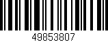 Código de barras (EAN, GTIN, SKU, ISBN): '49853807'