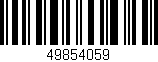 Código de barras (EAN, GTIN, SKU, ISBN): '49854059'