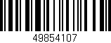 Código de barras (EAN, GTIN, SKU, ISBN): '49854107'