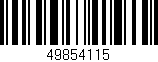 Código de barras (EAN, GTIN, SKU, ISBN): '49854115'