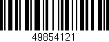 Código de barras (EAN, GTIN, SKU, ISBN): '49854121'