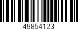 Código de barras (EAN, GTIN, SKU, ISBN): '49854123'