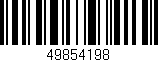 Código de barras (EAN, GTIN, SKU, ISBN): '49854198'