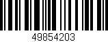 Código de barras (EAN, GTIN, SKU, ISBN): '49854203'