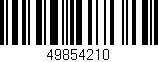 Código de barras (EAN, GTIN, SKU, ISBN): '49854210'