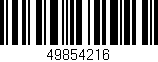 Código de barras (EAN, GTIN, SKU, ISBN): '49854216'