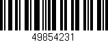 Código de barras (EAN, GTIN, SKU, ISBN): '49854231'