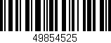Código de barras (EAN, GTIN, SKU, ISBN): '49854525'