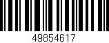 Código de barras (EAN, GTIN, SKU, ISBN): '49854617'