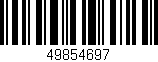 Código de barras (EAN, GTIN, SKU, ISBN): '49854697'
