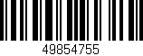 Código de barras (EAN, GTIN, SKU, ISBN): '49854755'