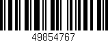 Código de barras (EAN, GTIN, SKU, ISBN): '49854767'