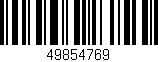 Código de barras (EAN, GTIN, SKU, ISBN): '49854769'
