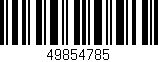 Código de barras (EAN, GTIN, SKU, ISBN): '49854785'