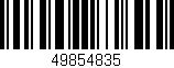 Código de barras (EAN, GTIN, SKU, ISBN): '49854835'