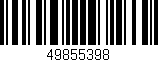 Código de barras (EAN, GTIN, SKU, ISBN): '49855398'