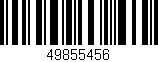 Código de barras (EAN, GTIN, SKU, ISBN): '49855456'
