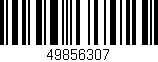 Código de barras (EAN, GTIN, SKU, ISBN): '49856307'