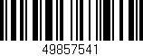 Código de barras (EAN, GTIN, SKU, ISBN): '49857541'