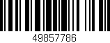 Código de barras (EAN, GTIN, SKU, ISBN): '49857786'