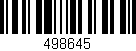 Código de barras (EAN, GTIN, SKU, ISBN): '498645'