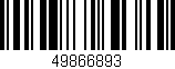 Código de barras (EAN, GTIN, SKU, ISBN): '49866893'
