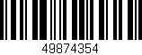 Código de barras (EAN, GTIN, SKU, ISBN): '49874354'